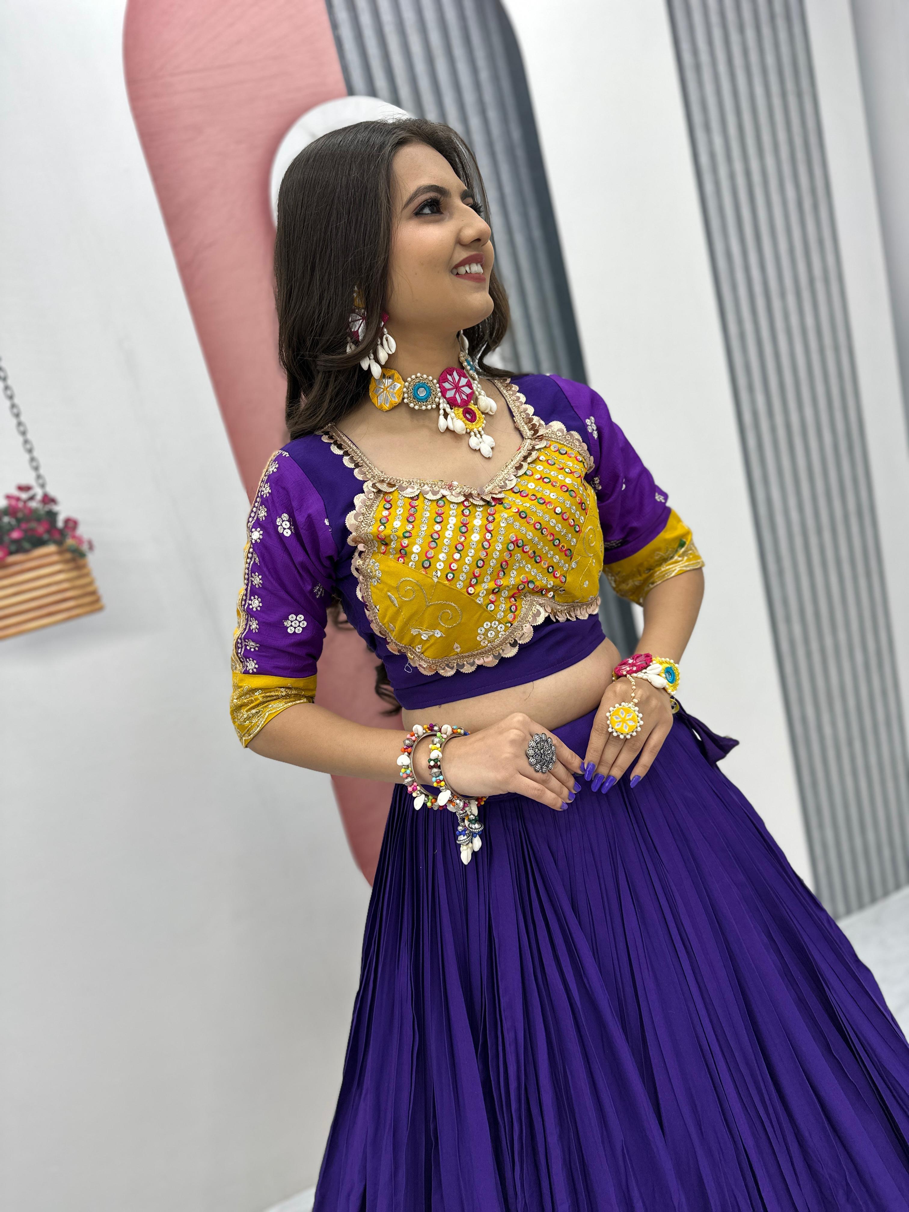 Tribhanga Threads Navratri Lehenga Choli