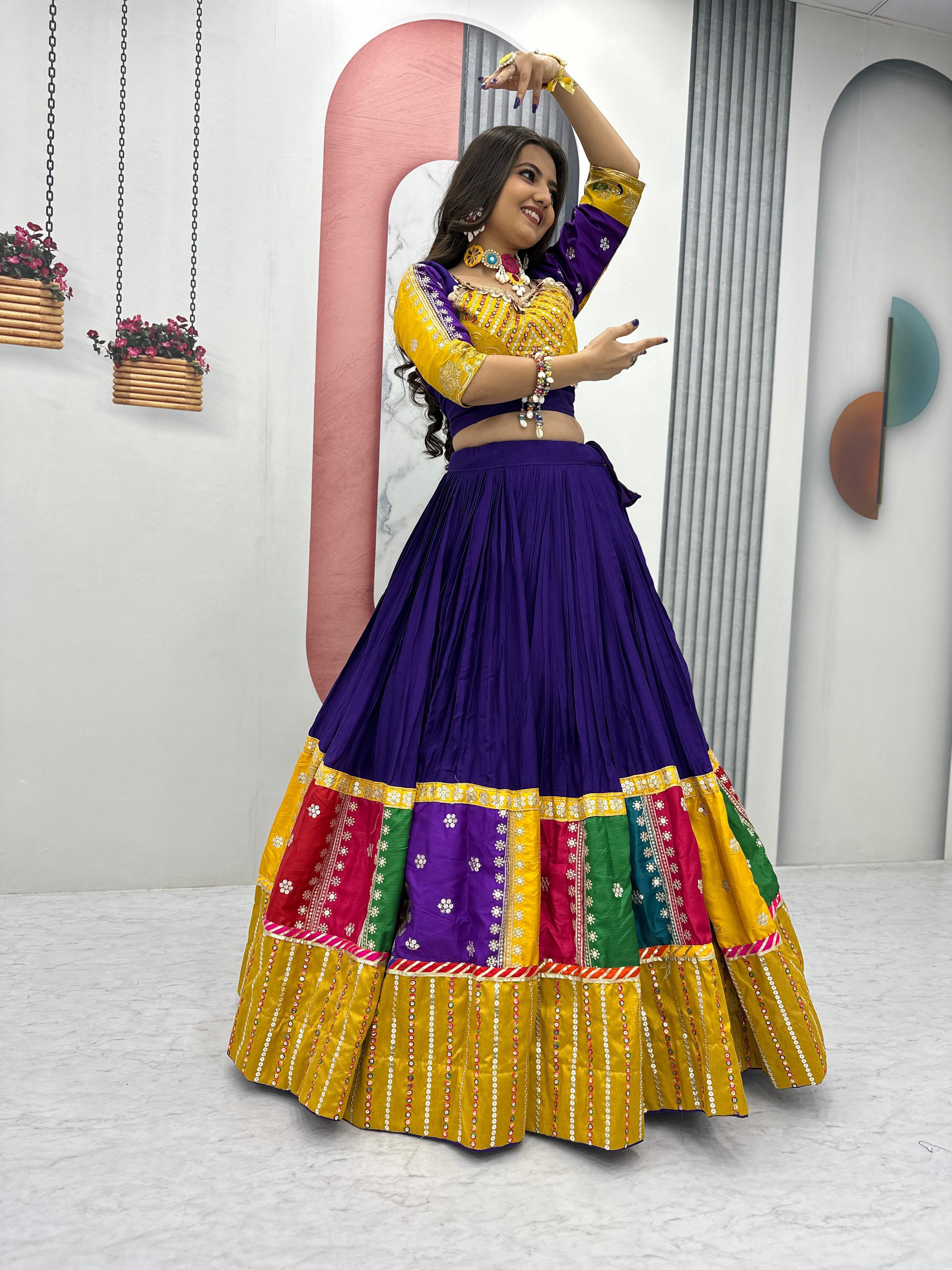 Tribhanga Threads Navratri Lehenga Choli