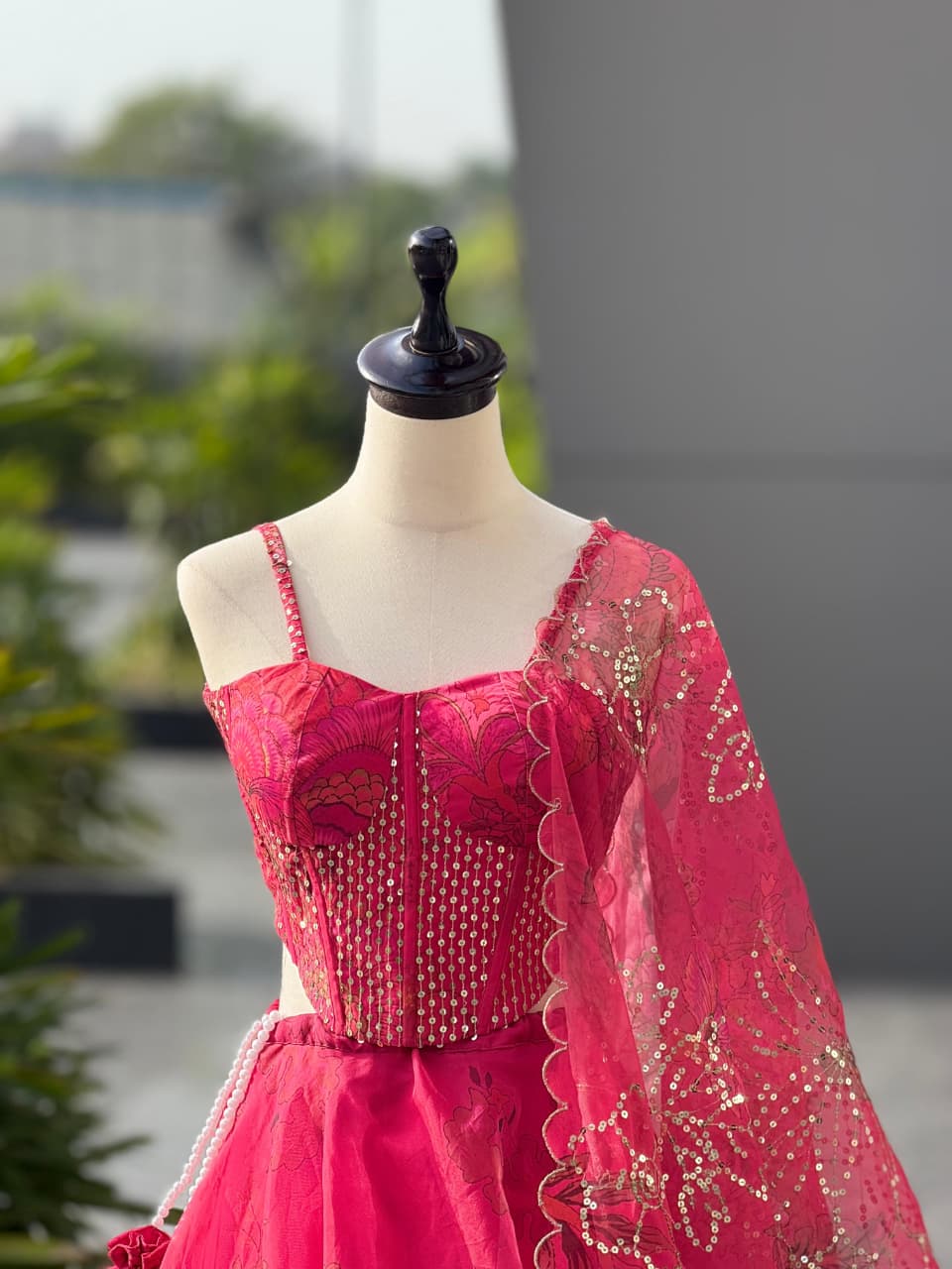 Luna Loom With Batwa Bag Lehenga Choli