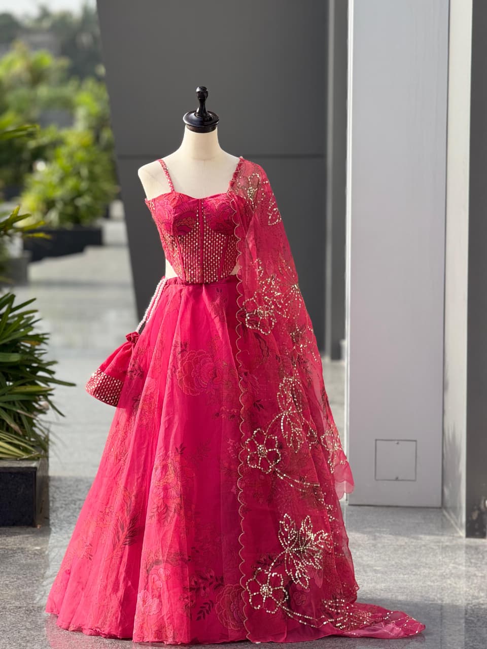 Luna Loom With Batwa Bag Lehenga Choli