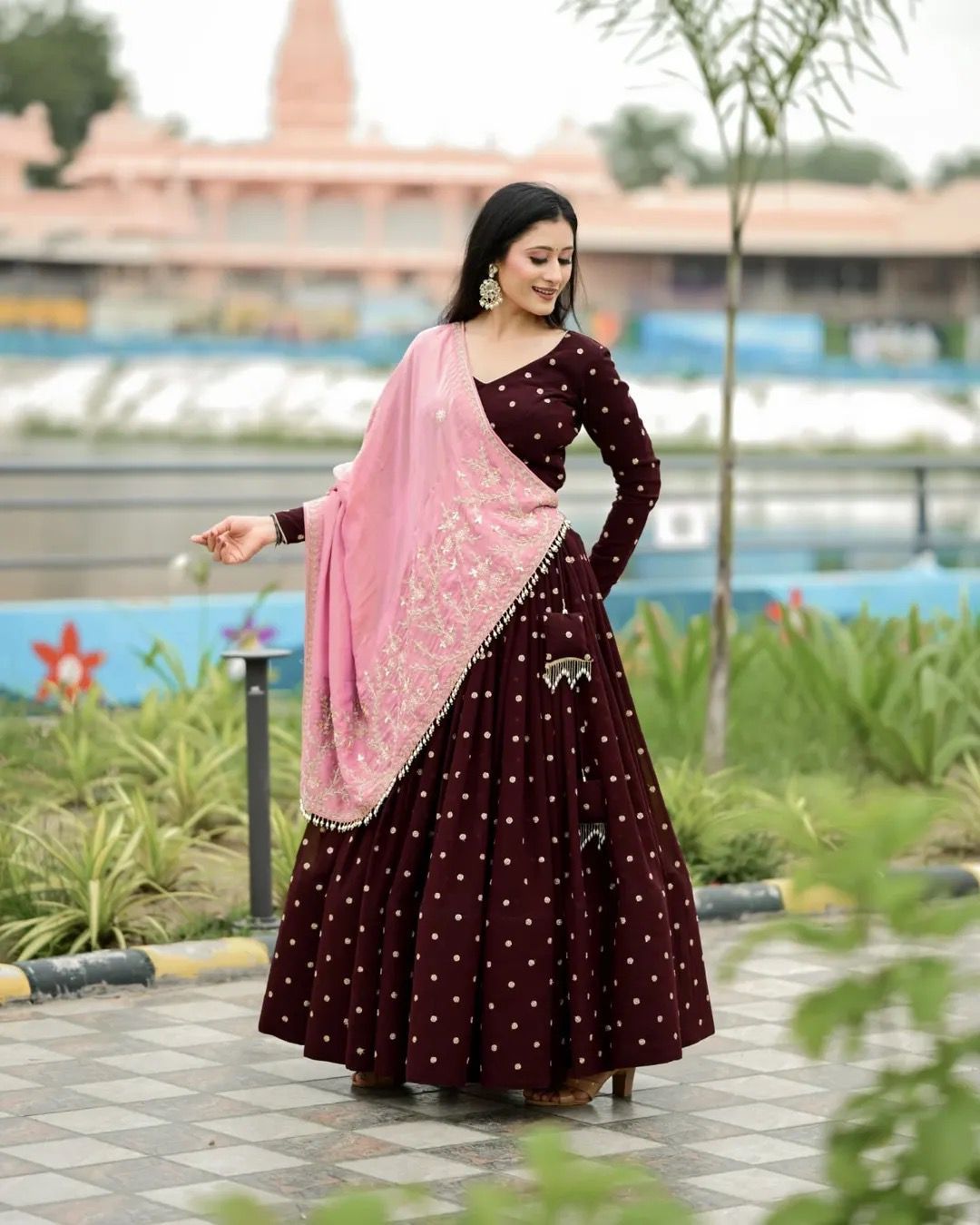 Reyaah Style Rayon Navratri Lehenga Choli