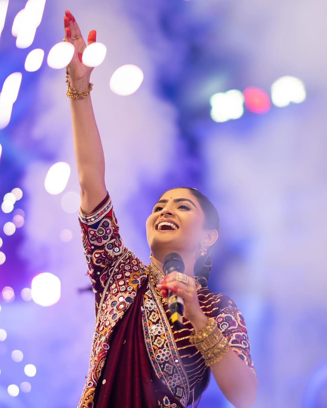 Ajrakh Aura Navratri Lehenga Choli