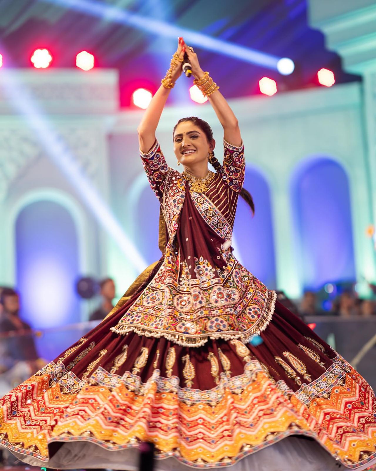 Ajrakh Aura Navratri Lehenga Choli