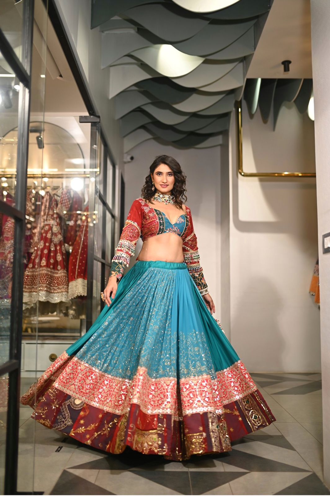 Ghaghra Gatha Navratri Lehenga Choli