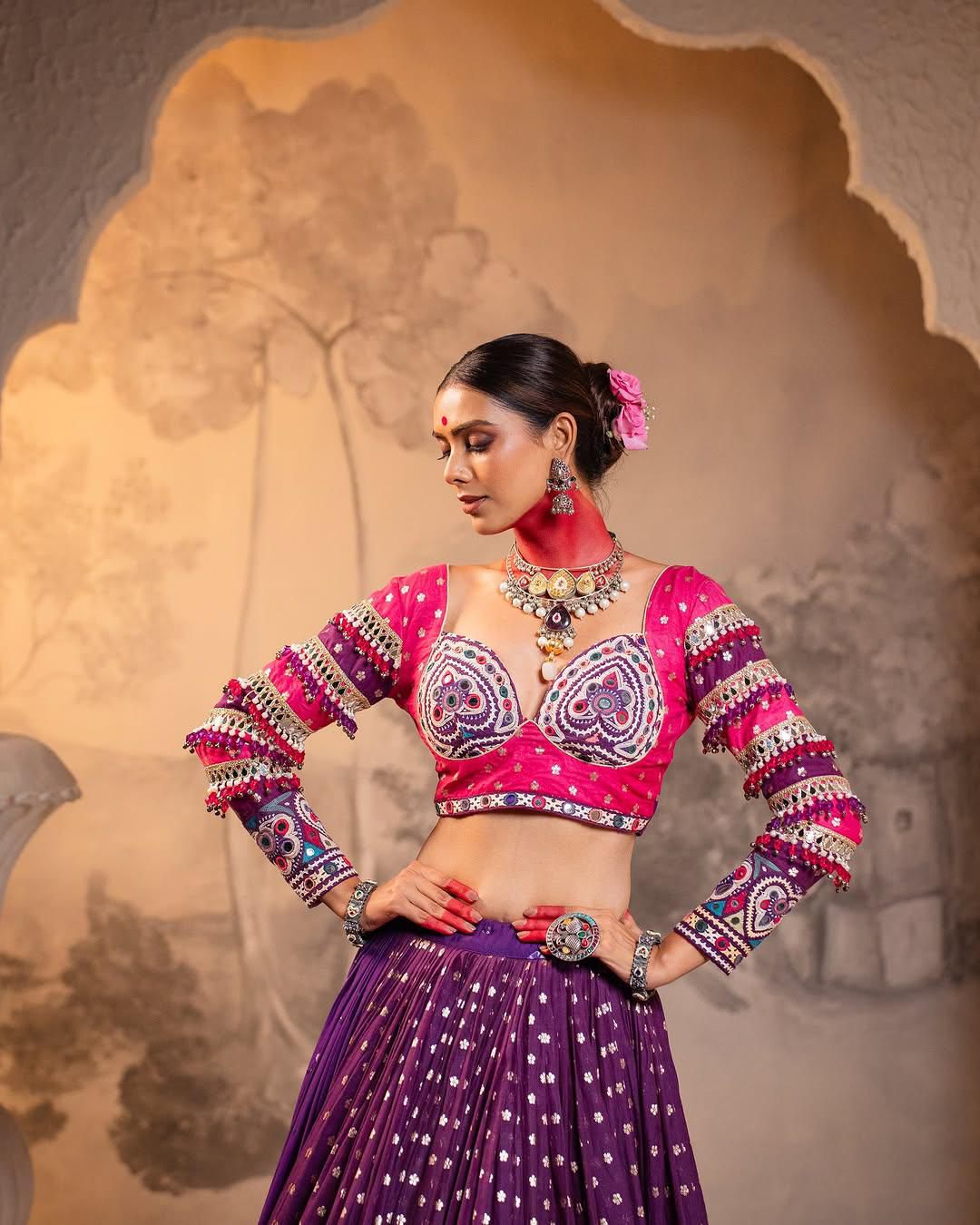 Rustic Riwaz Navratri Lehenga Choli