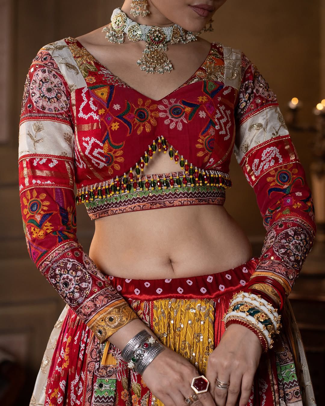 Leheriya Leela Navratri Lehenga Choli
