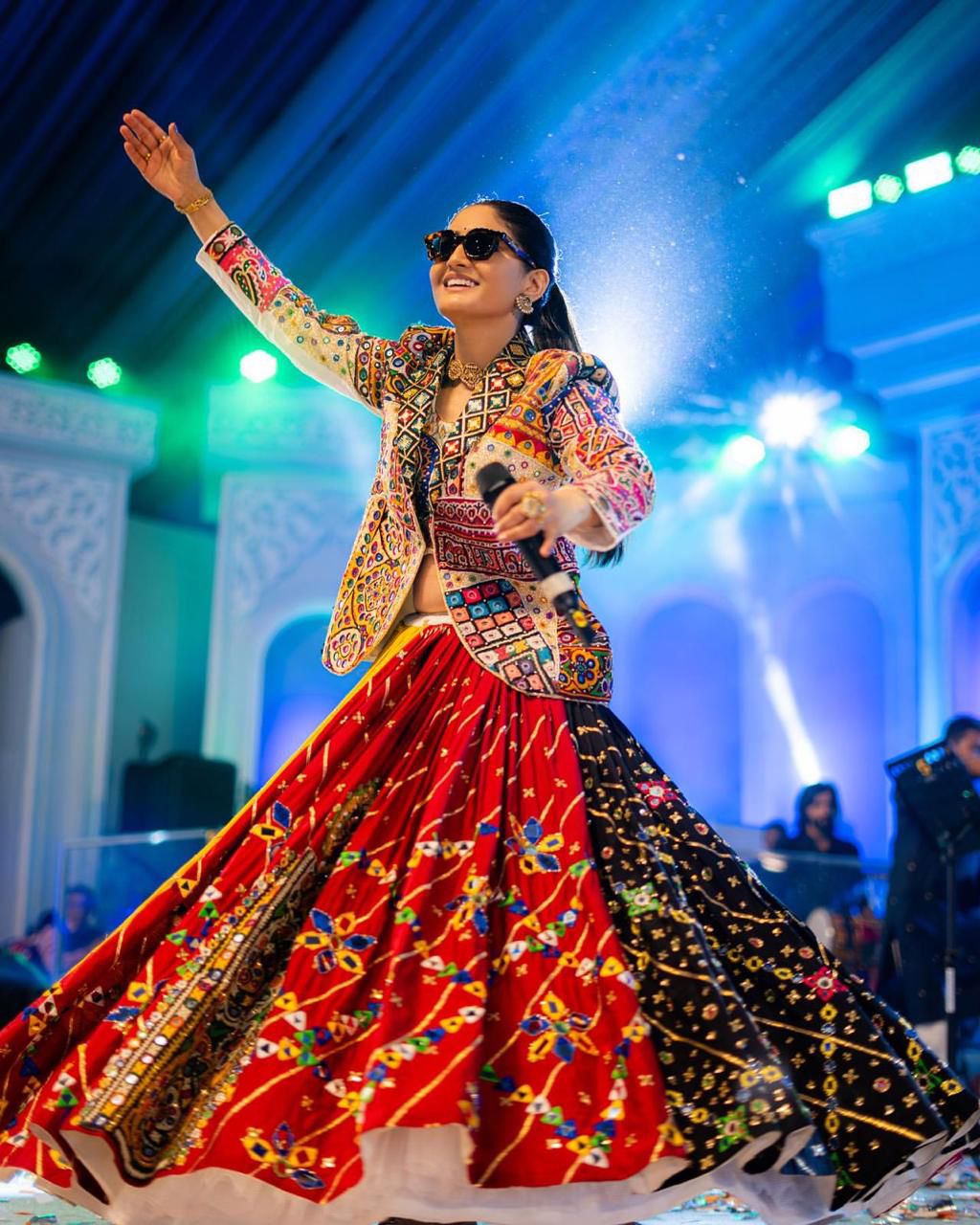 Mandira Moods With Koti Navratri Lehenga Choli