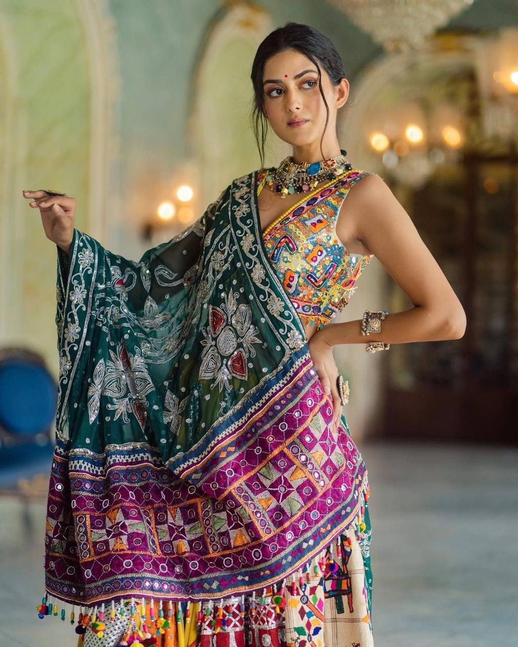 Nau Rango Ka Safar Navratri Lehenga Choli