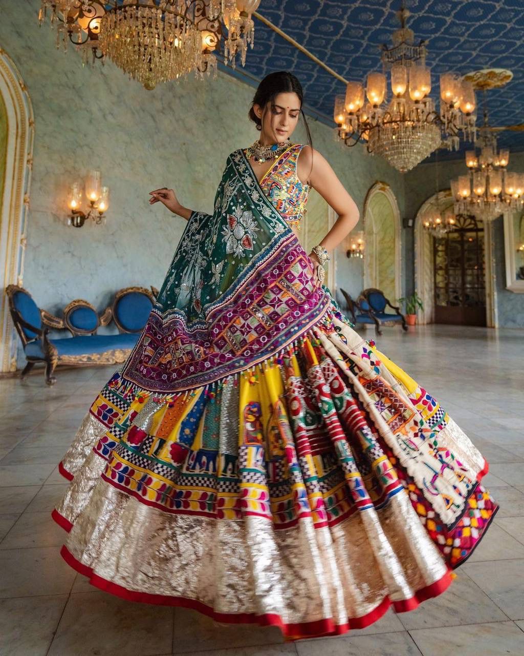 Nau Rango Ka Safar Navratri Lehenga Choli