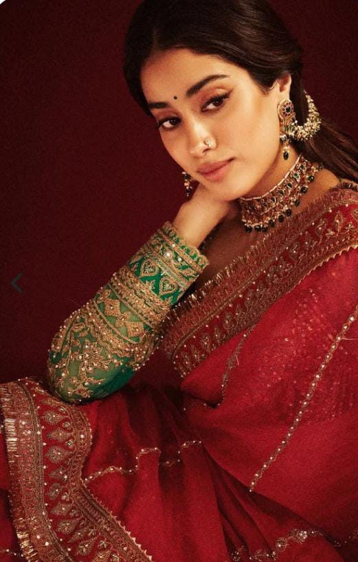 Laal Ishq Janhvi Kapoor Saree