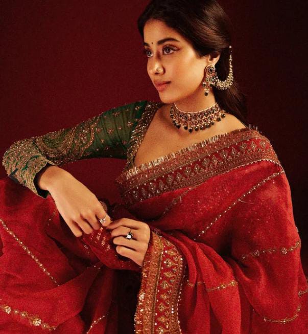 Laal Ishq Janhvi Kapoor Saree