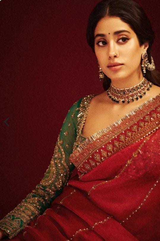 Laal Ishq Janhvi Kapoor Saree