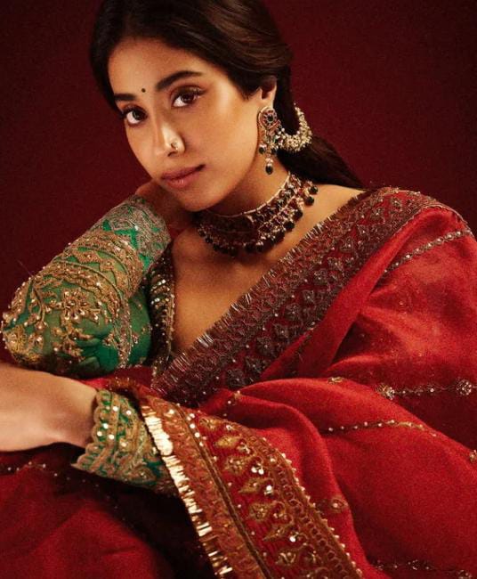Laal Ishq Janhvi Kapoor Saree
