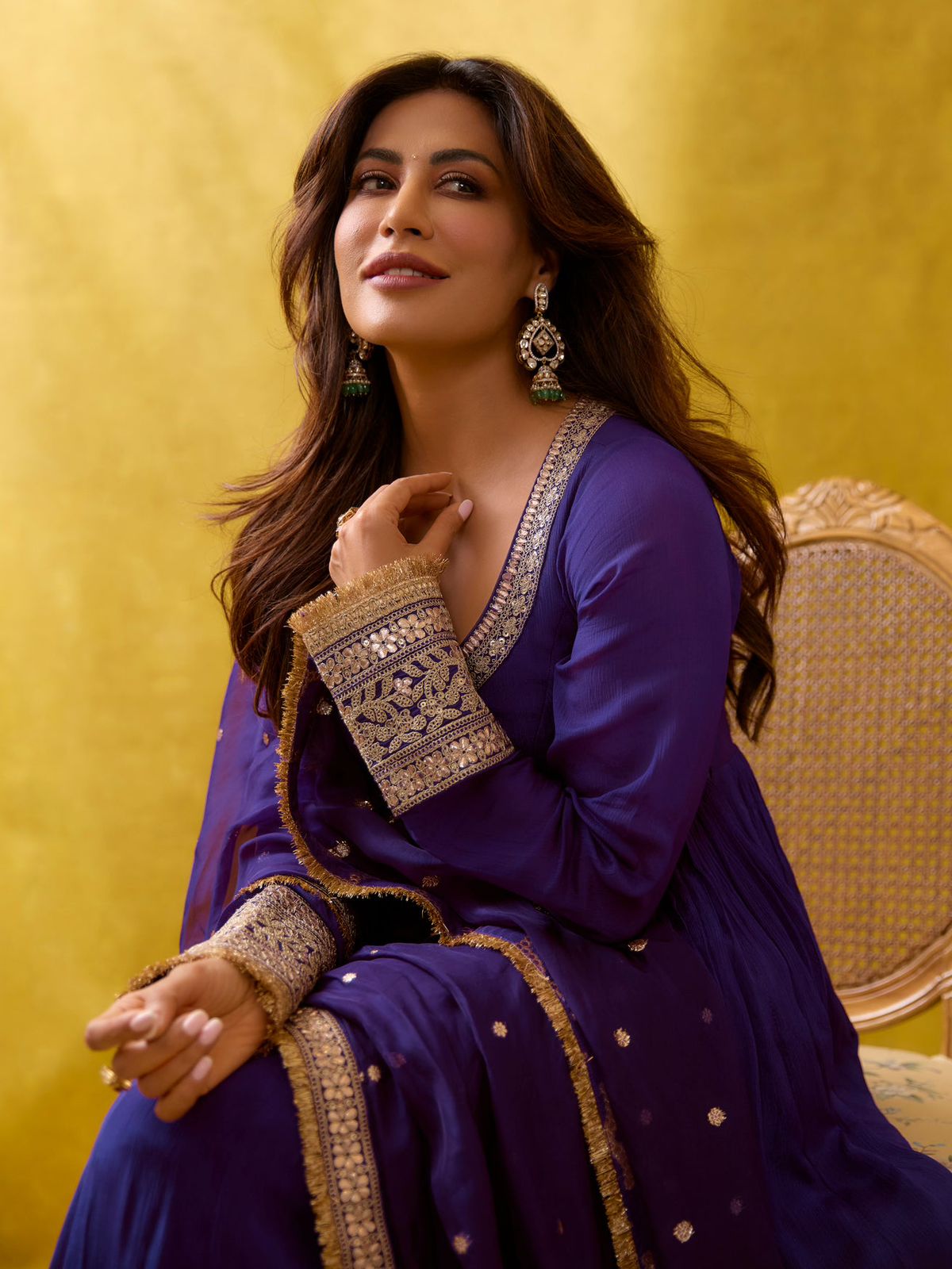 Chitrangda Inspried Gown With Dupatta