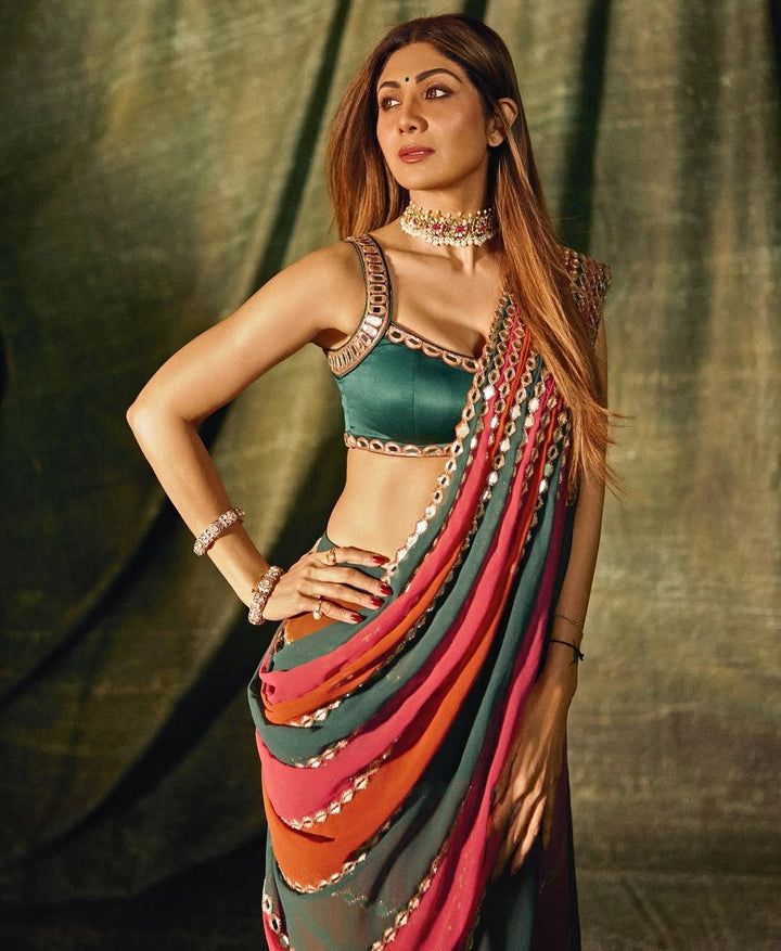 Shilpa Shetty Ready To wear Azra Aesthete Saree