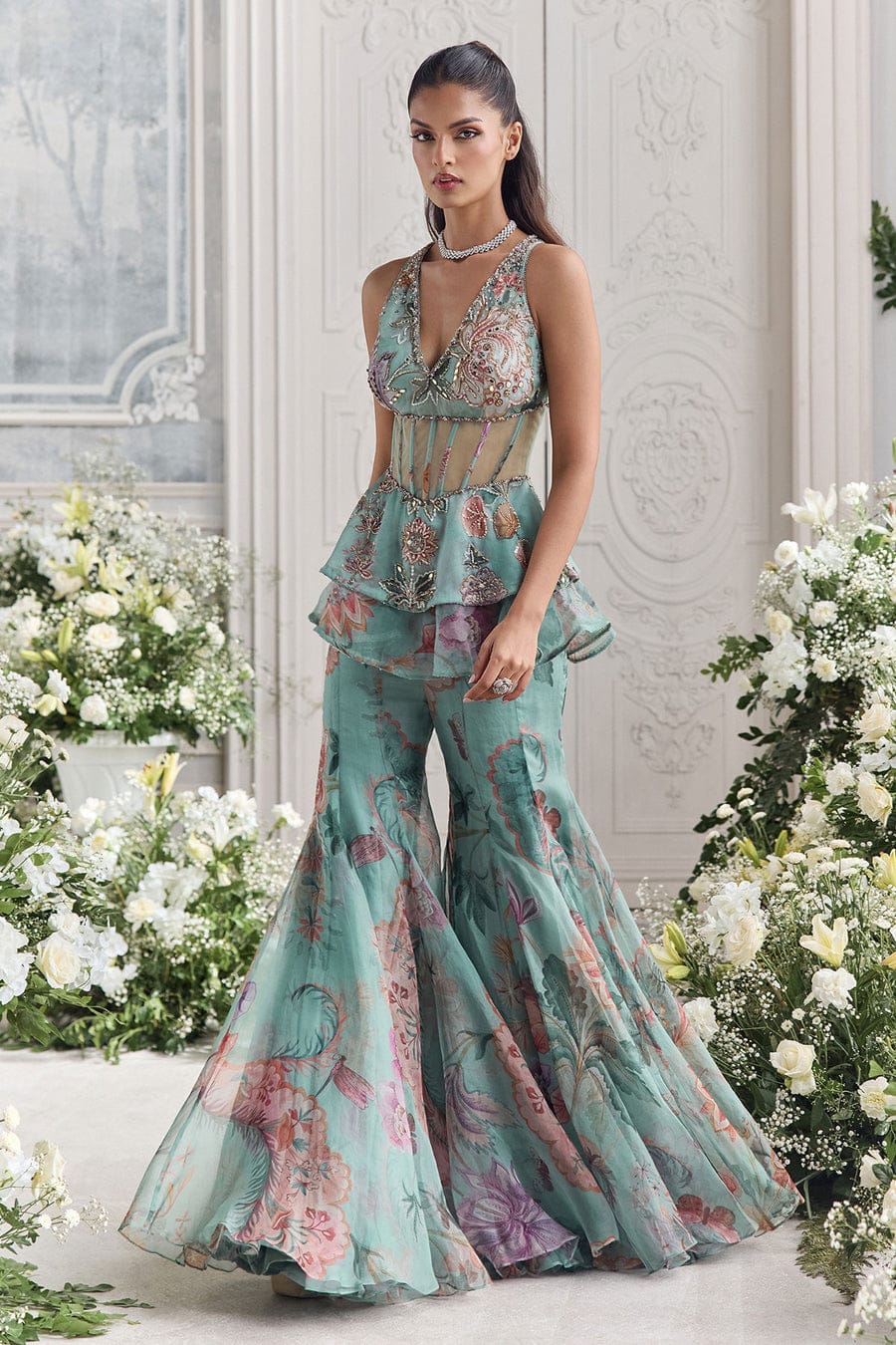 Sutr & Style Sharara Set