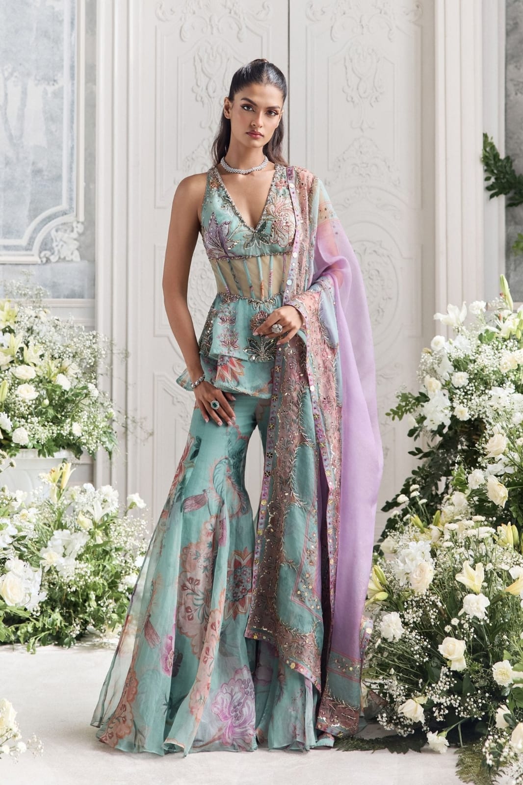 Sutr & Style Sharara Set