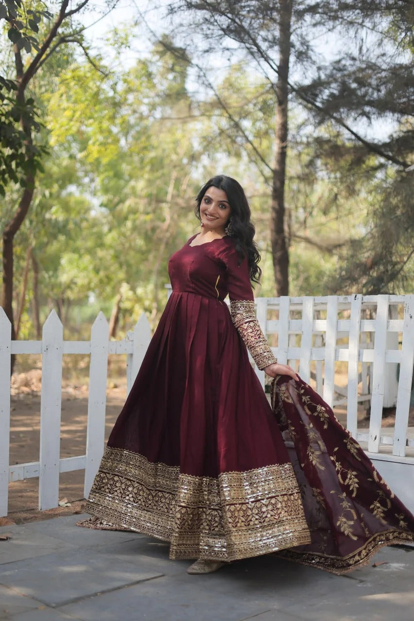 Manyata Premium Gown With Dupatta
