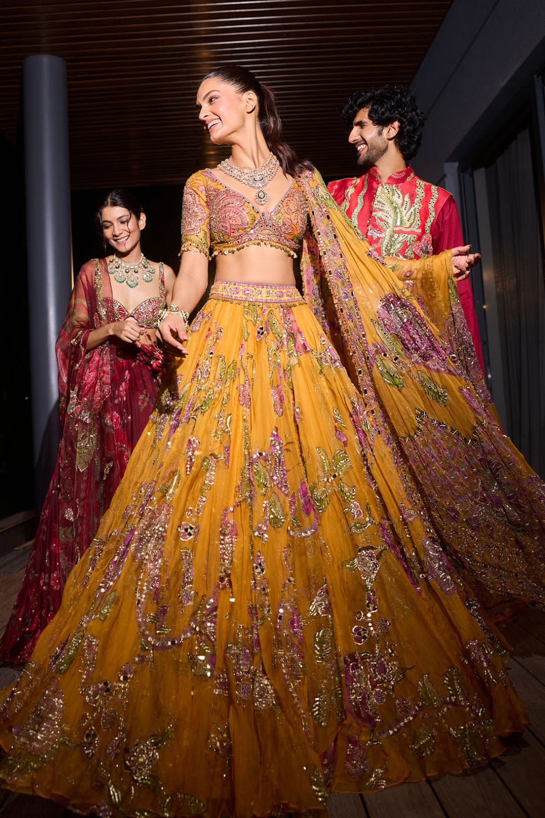 Peeli Prerna Lehenga Choli
