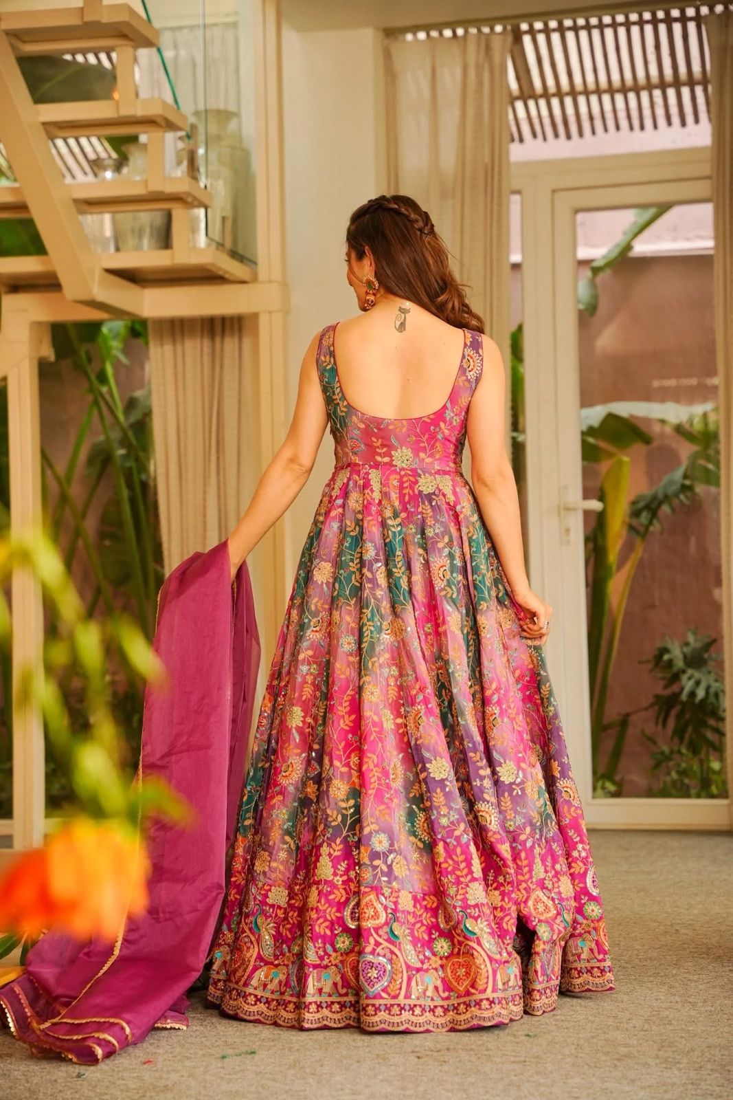 Naaz Imperial Gown With Dupatta