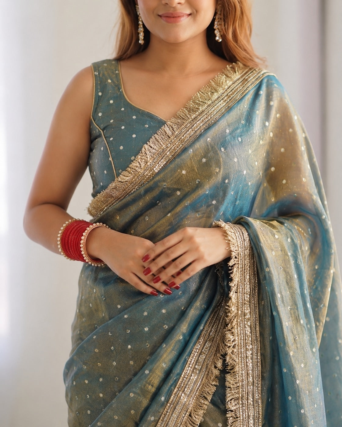 Aabroo Embroidered Saree