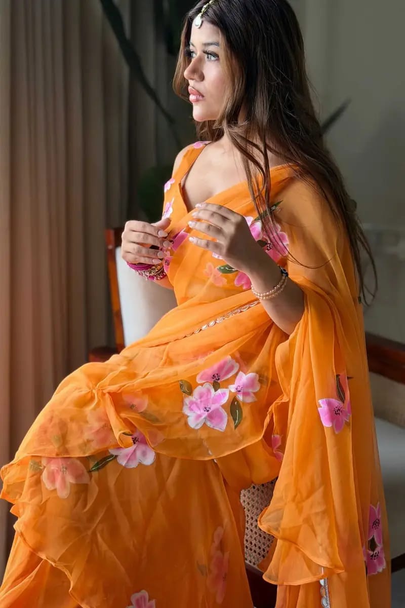 Noorani Threads Lehenga Saree