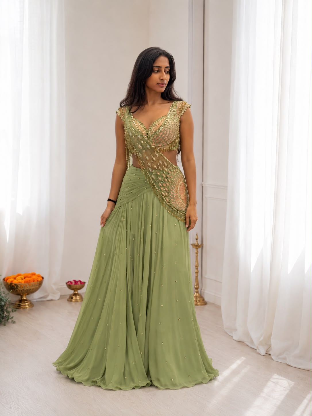 Noorika Petals Ready To Wear Saree