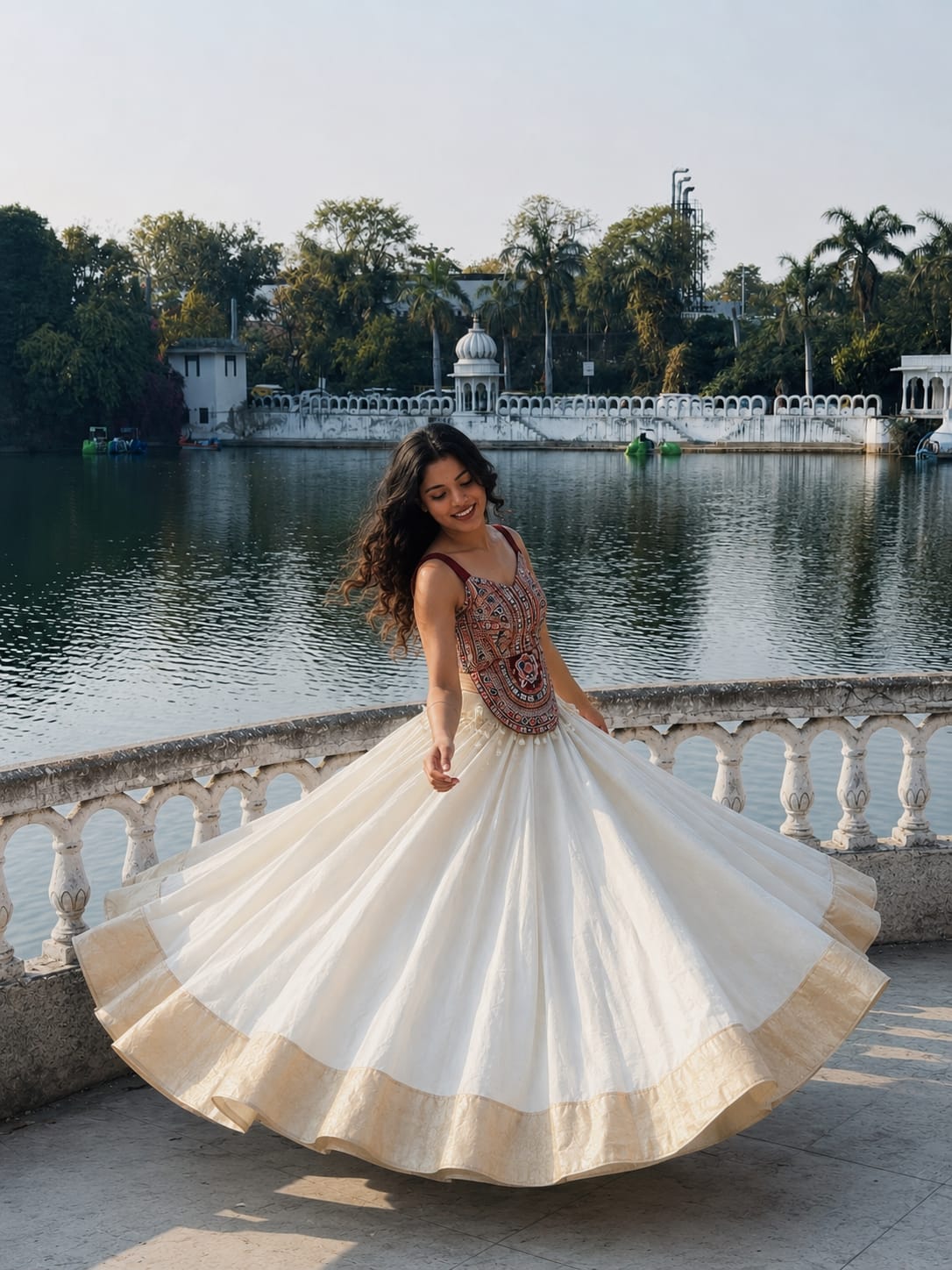 Wisteria Whirl Navratri Lehenga Choli