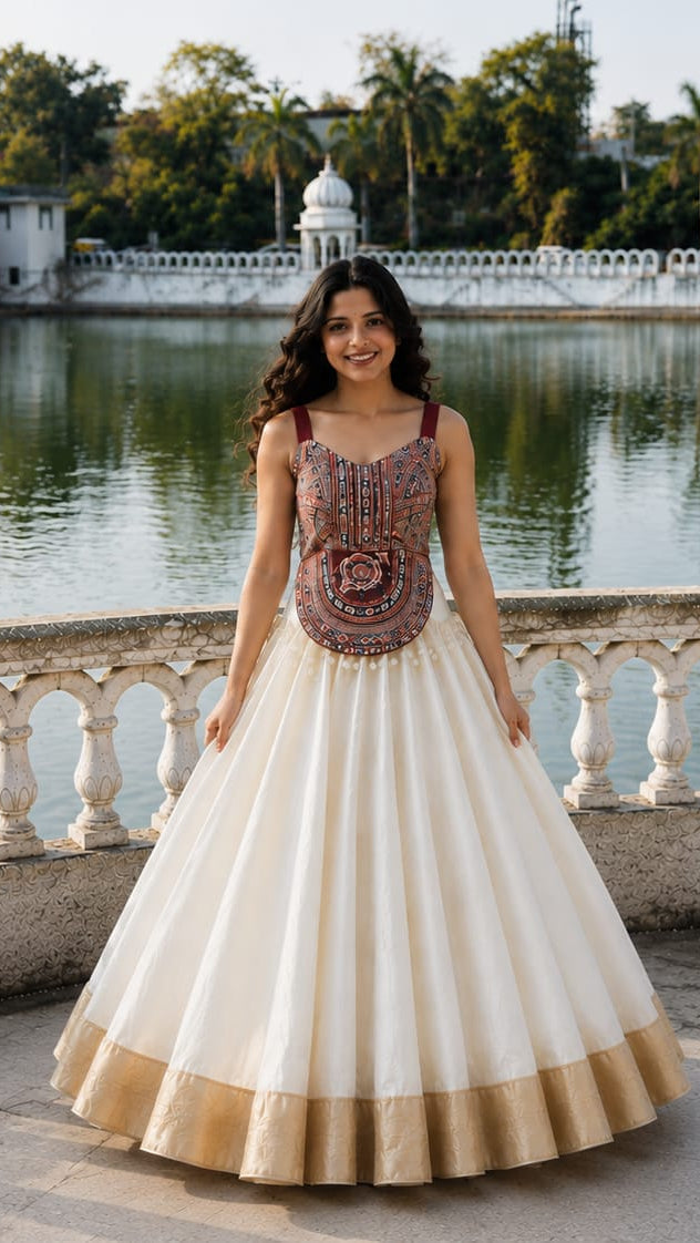 Wisteria Whirl Navratri Lehenga Choli