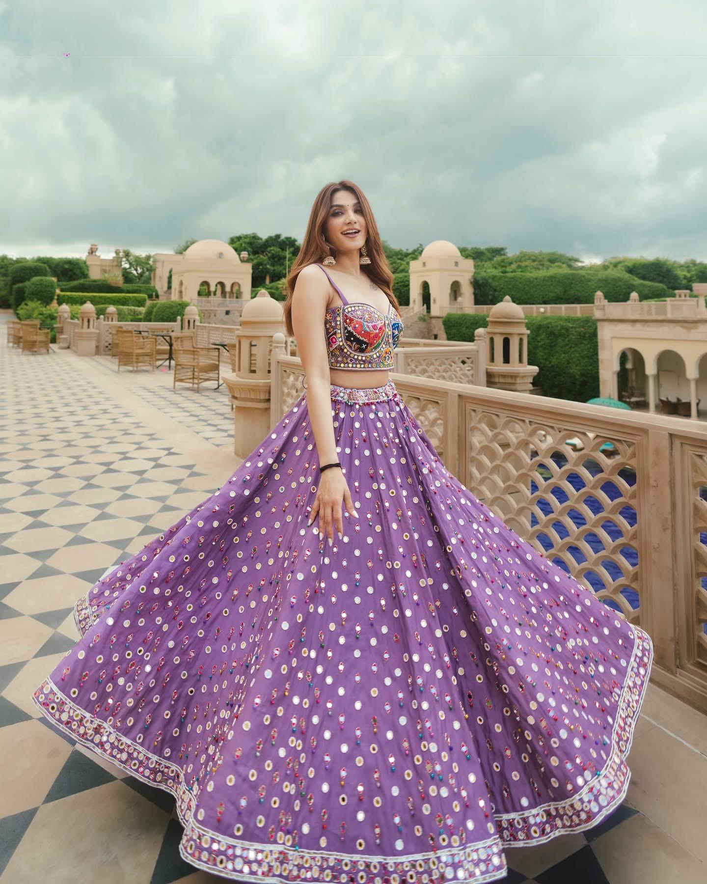 Morika Purple Glow Navratri Lehenga Choli