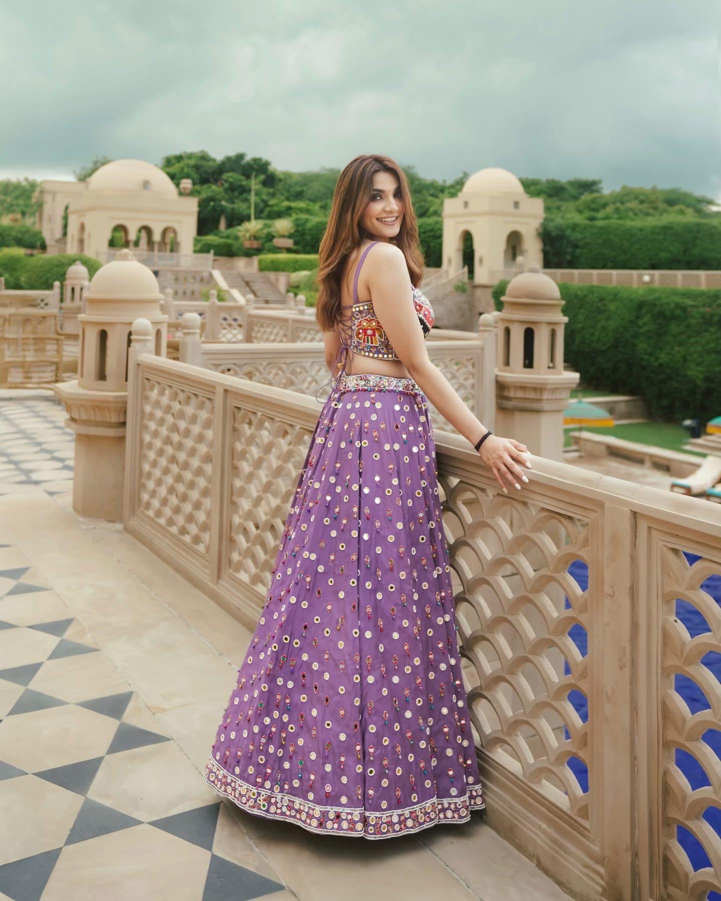 Morika Purple Glow Navratri Lehenga Choli