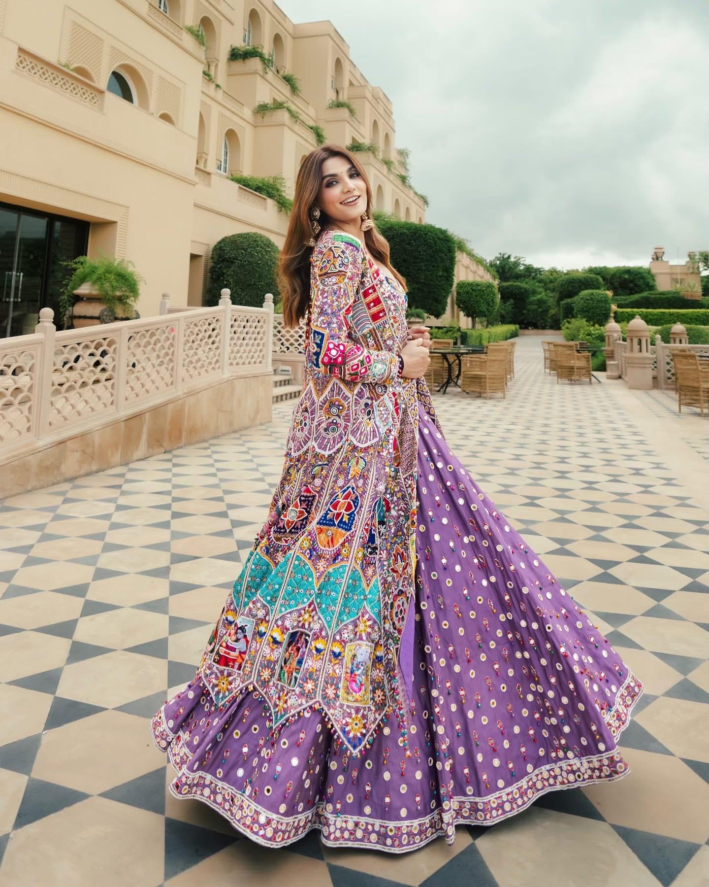 Morika Purple Glow Navratri Lehenga Choli