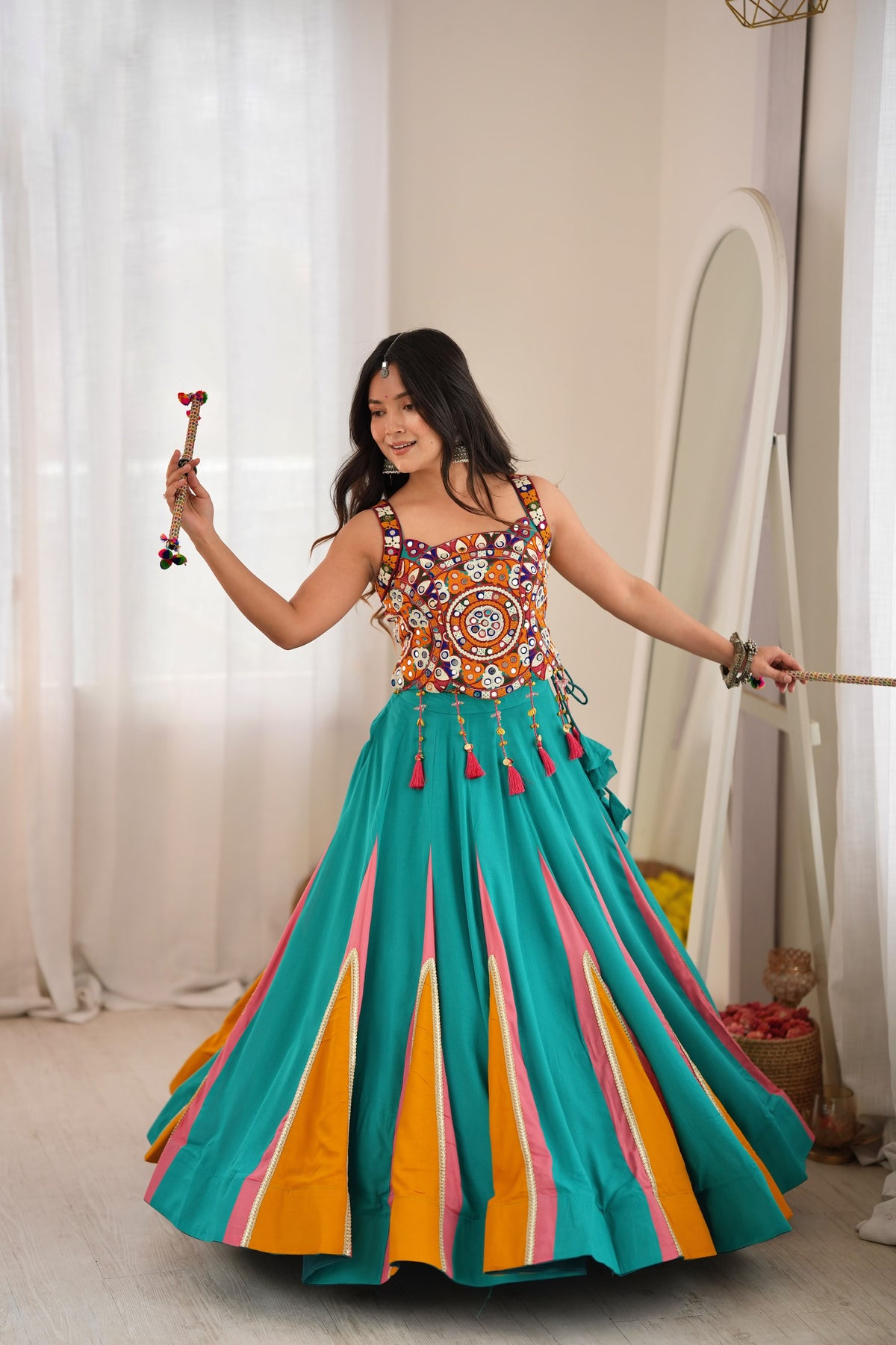 Rangtaali Jhilmil Navratri Lehenga Choli