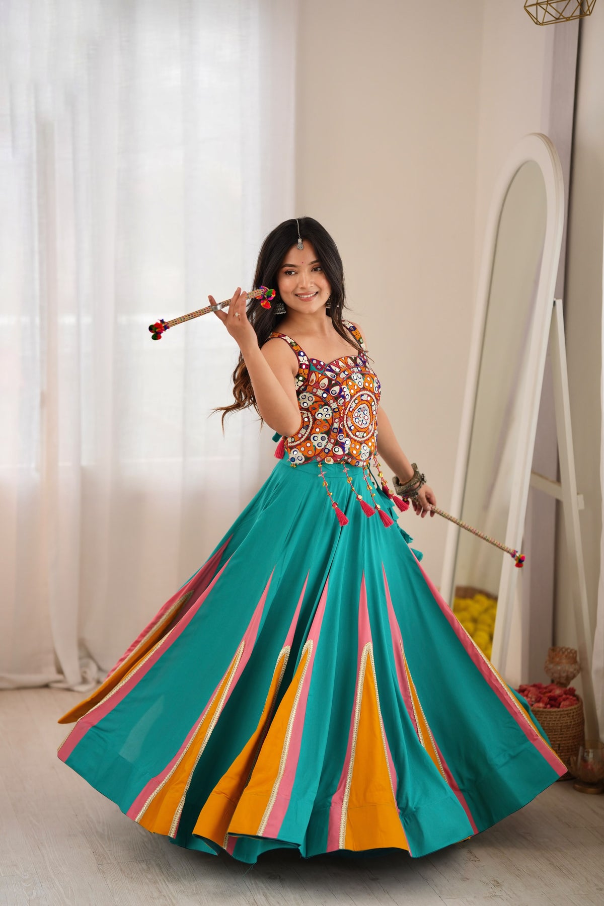 Rangtaali Jhilmil Navratri Lehenga Choli