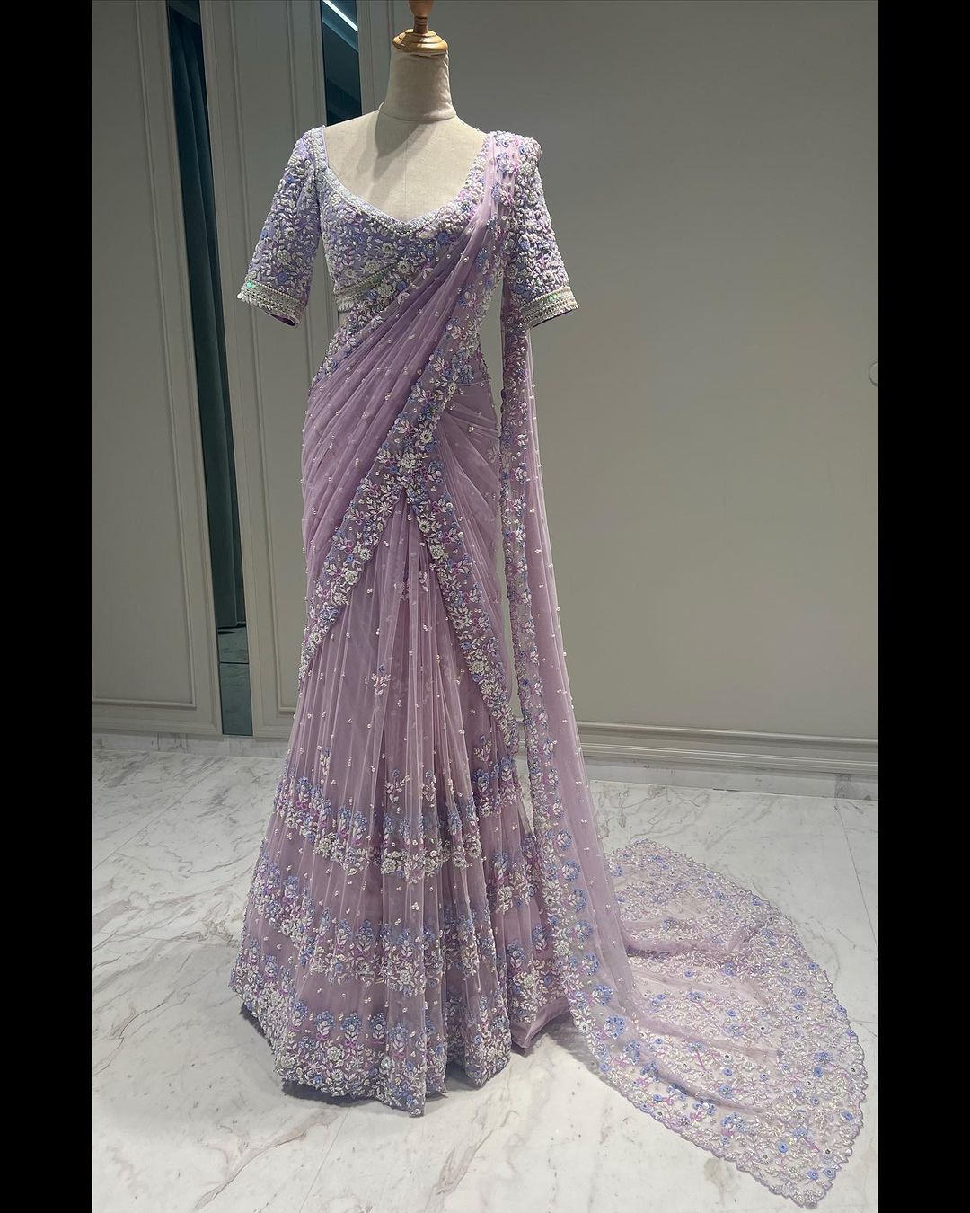 Afreen Net Handwork Saree