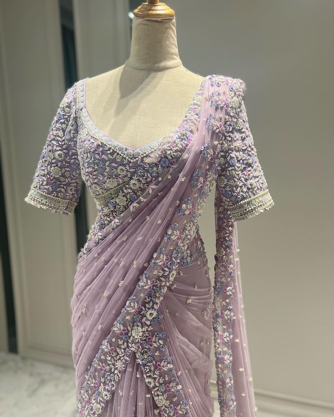 Afreen Net Handwork Saree