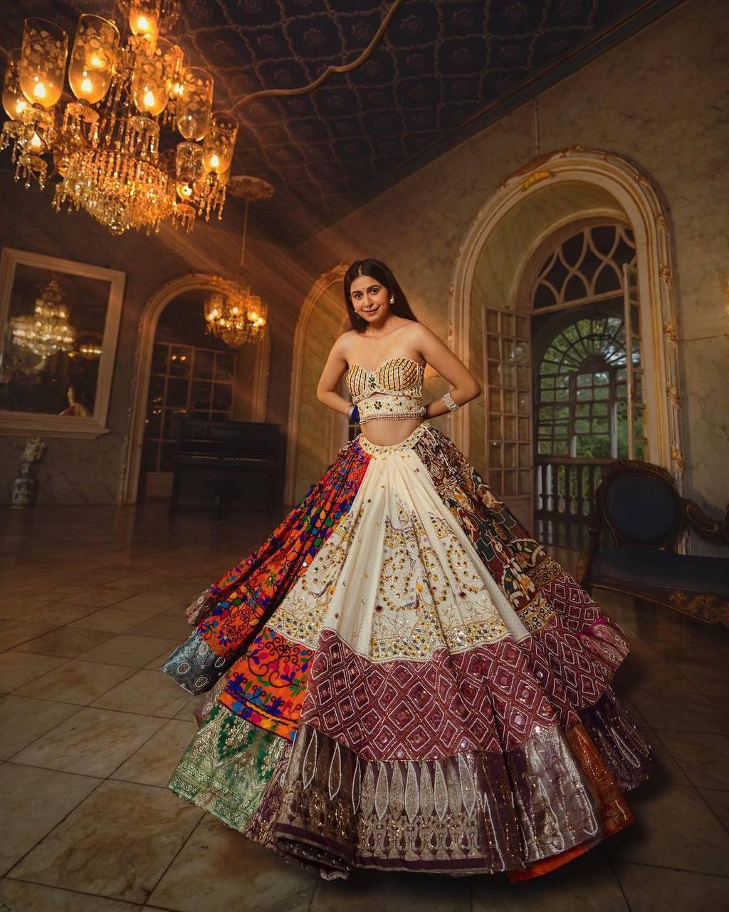 Vaani Multicolour Embroidered Lehenga