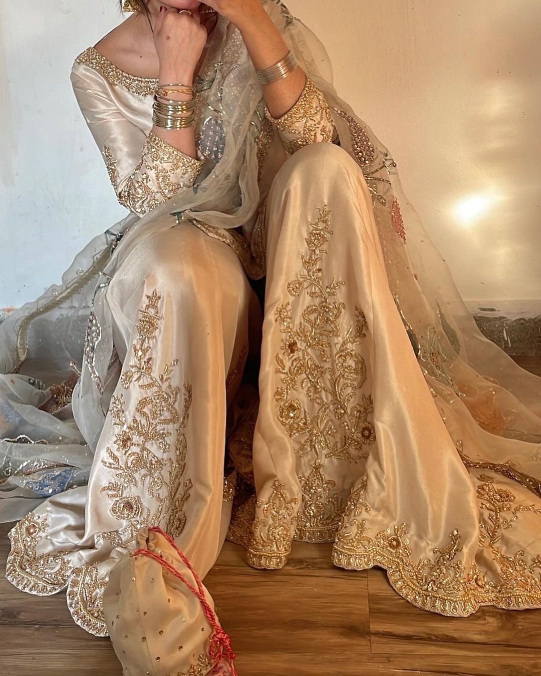 Ivory Elegance Sharara