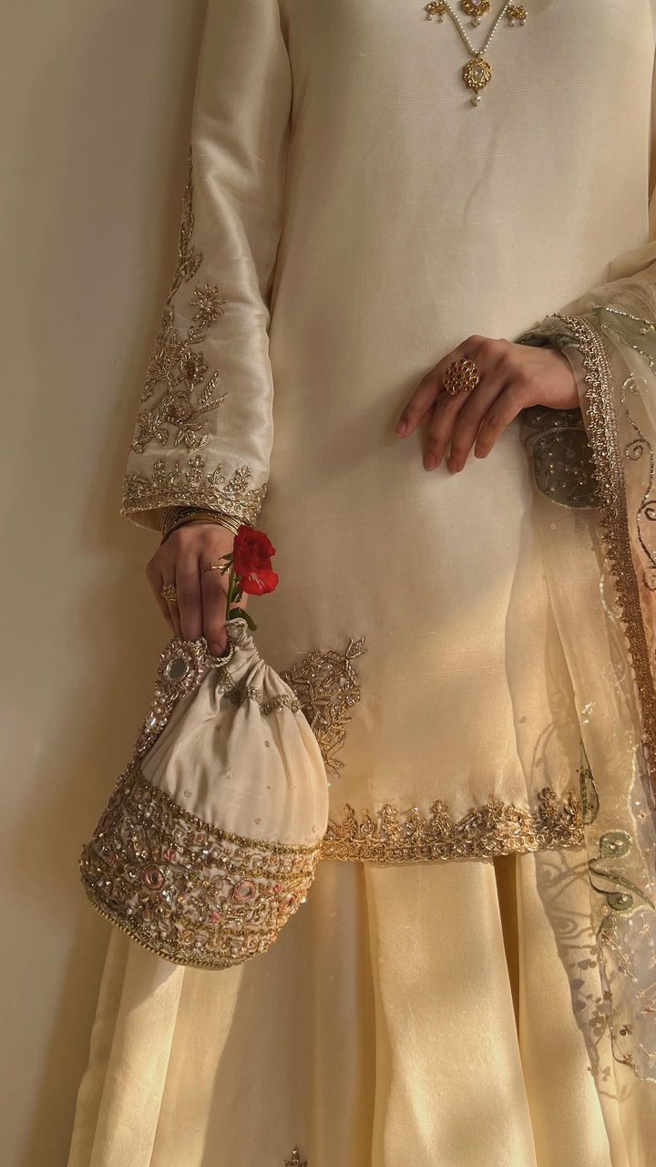 Ivory Elegance Sharara