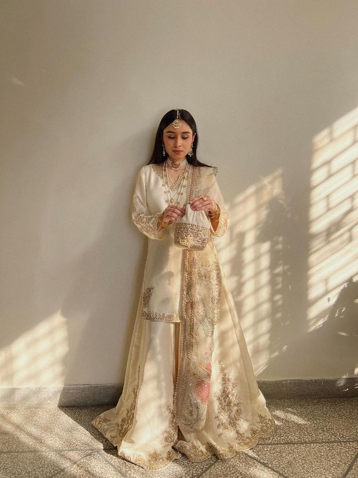 Ivory Elegance Sharara