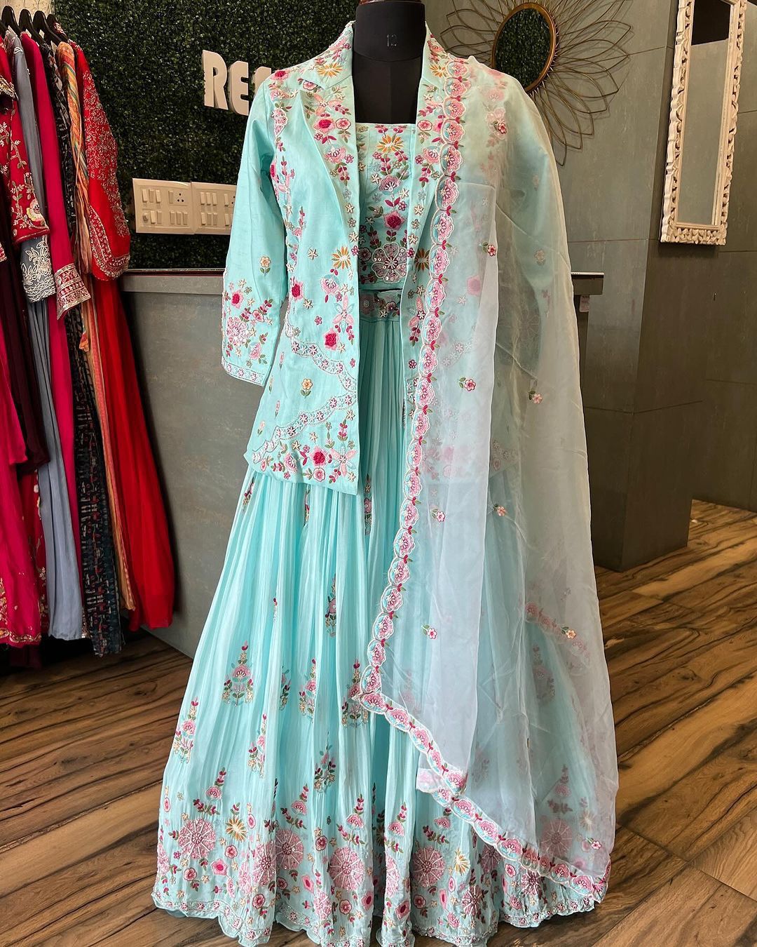 Viyan Splendor Jacket Style Lehenga