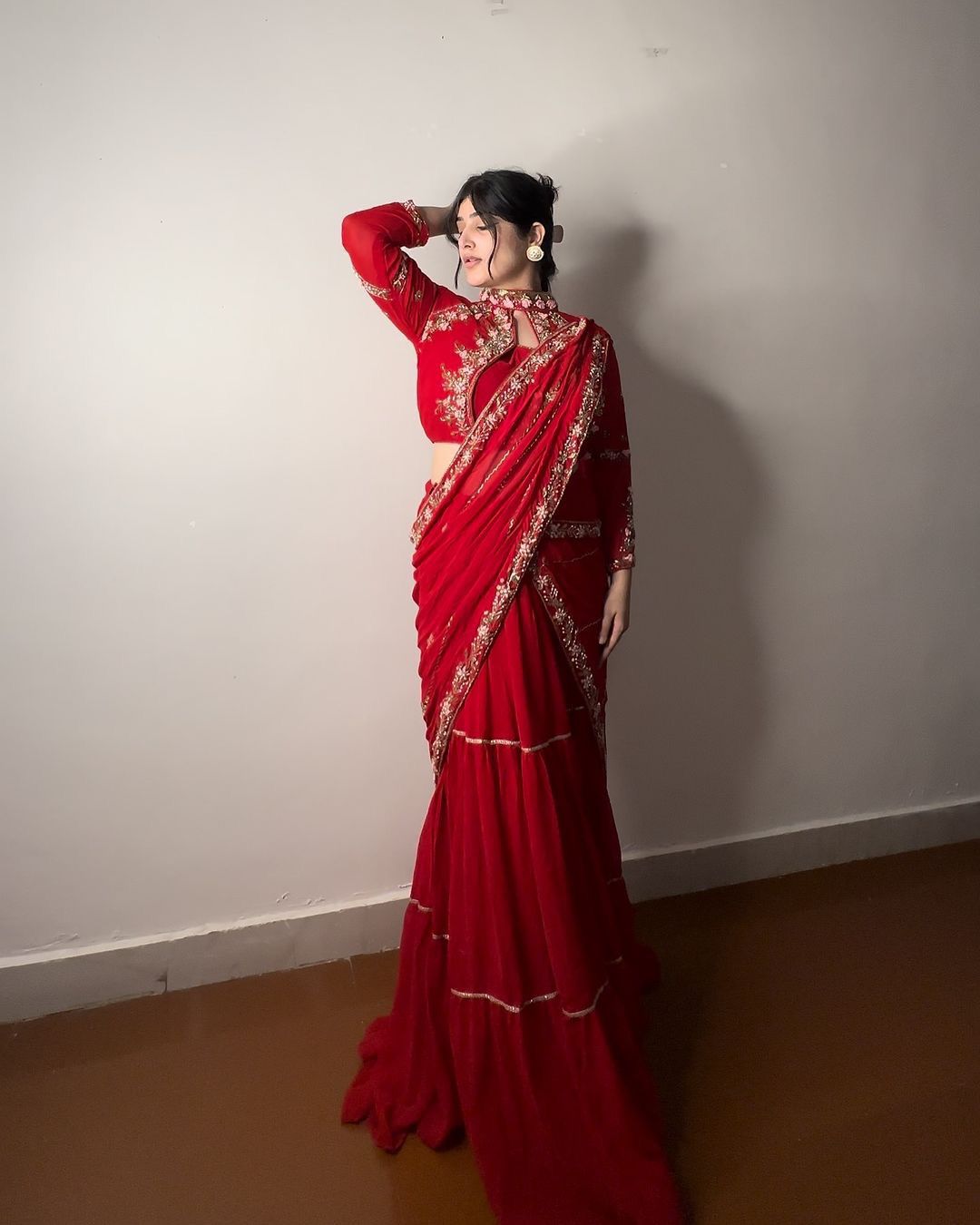 Karwachauth Red Saree