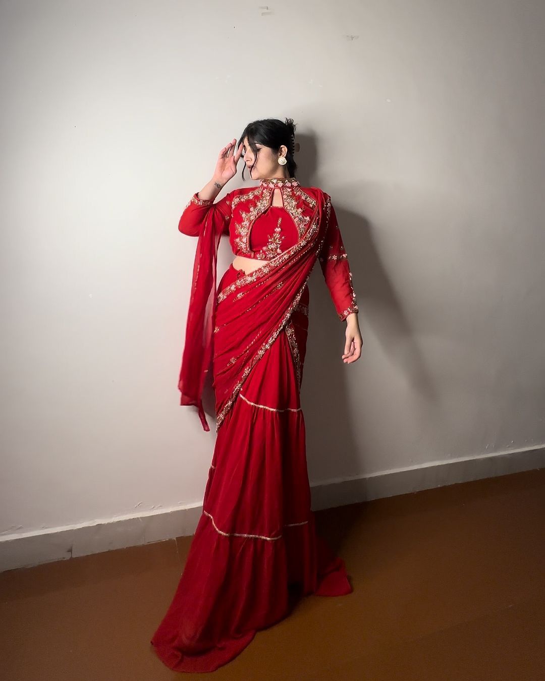 Karwachauth Red Saree