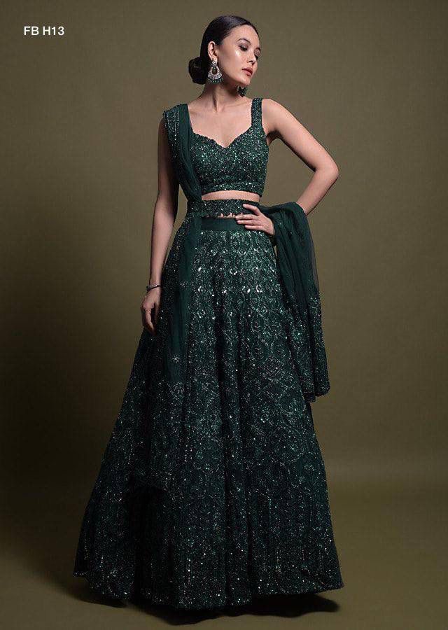 Mystic Green Regal Lehenga Choli