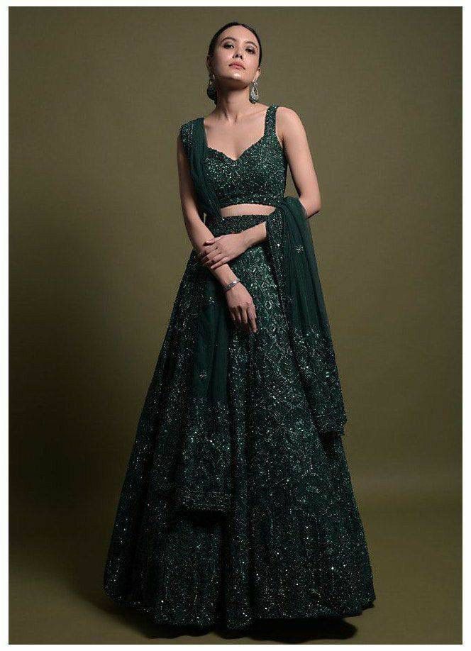 Mystic Green Regal Lehenga Choli