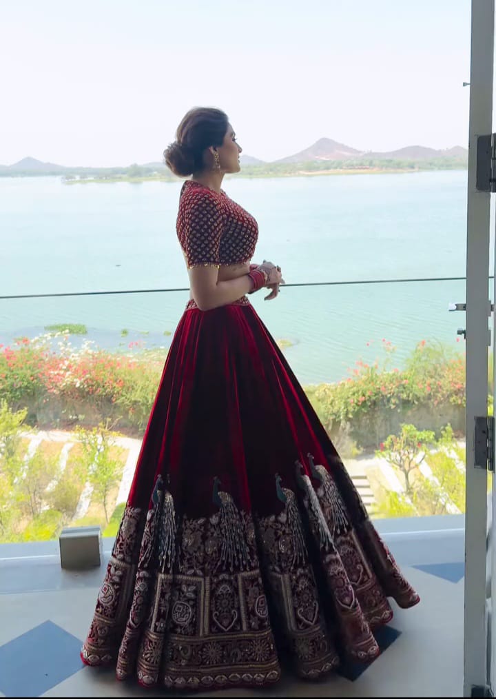 Imperial Velvet Lehenga Set