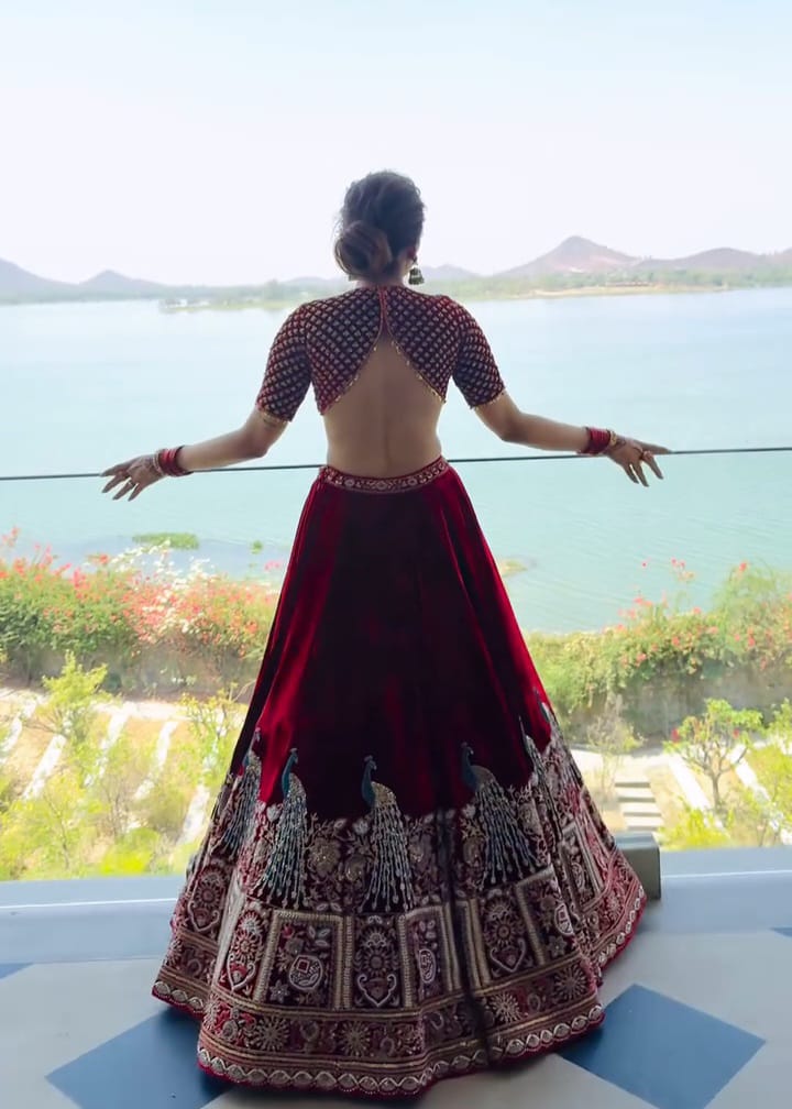 Imperial Velvet Lehenga Set