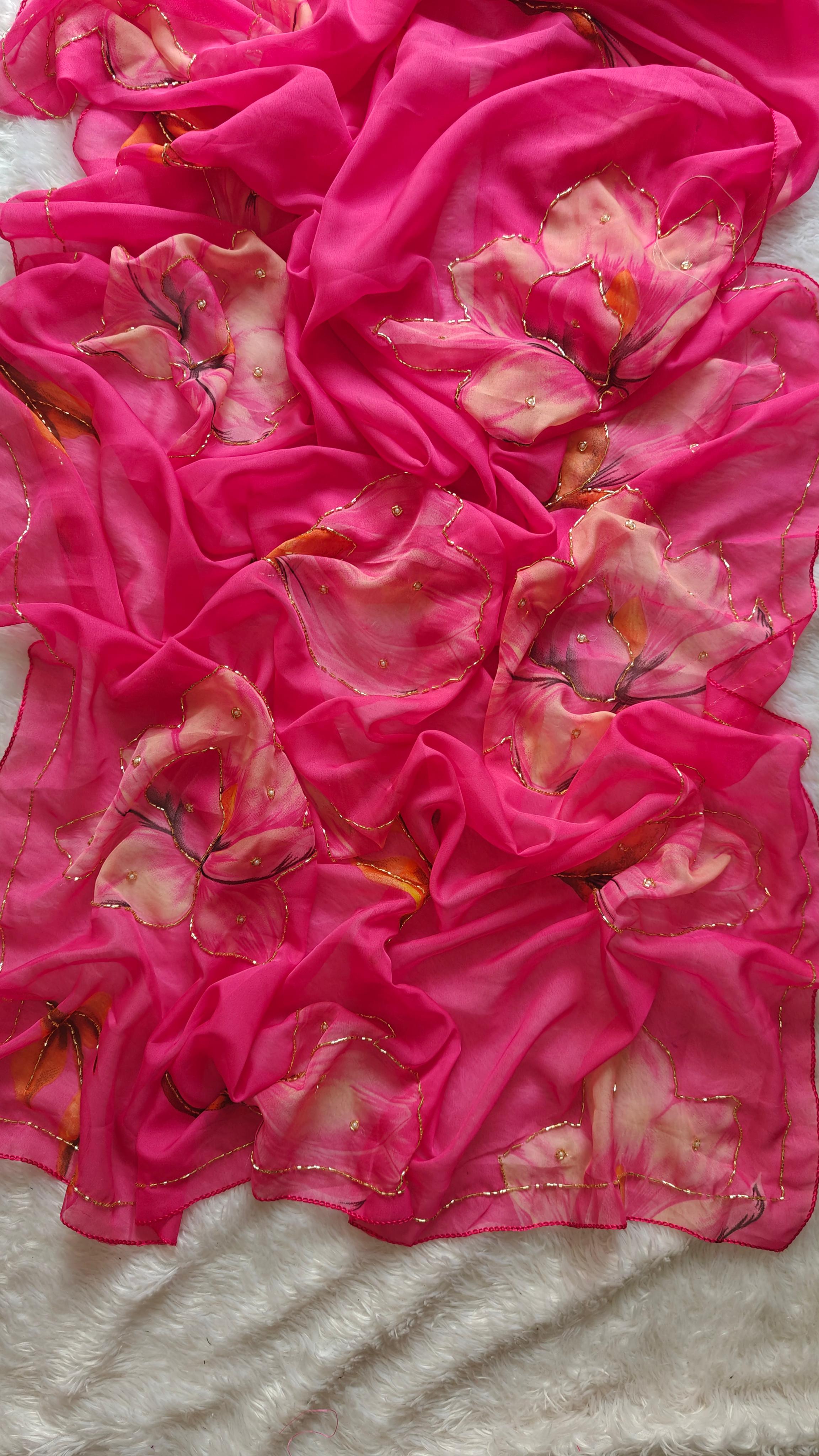 Mystic Tulip Tabby Saree