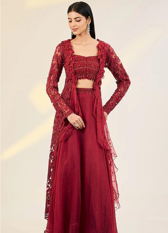 Fiery Sparkle Lehenga Choli