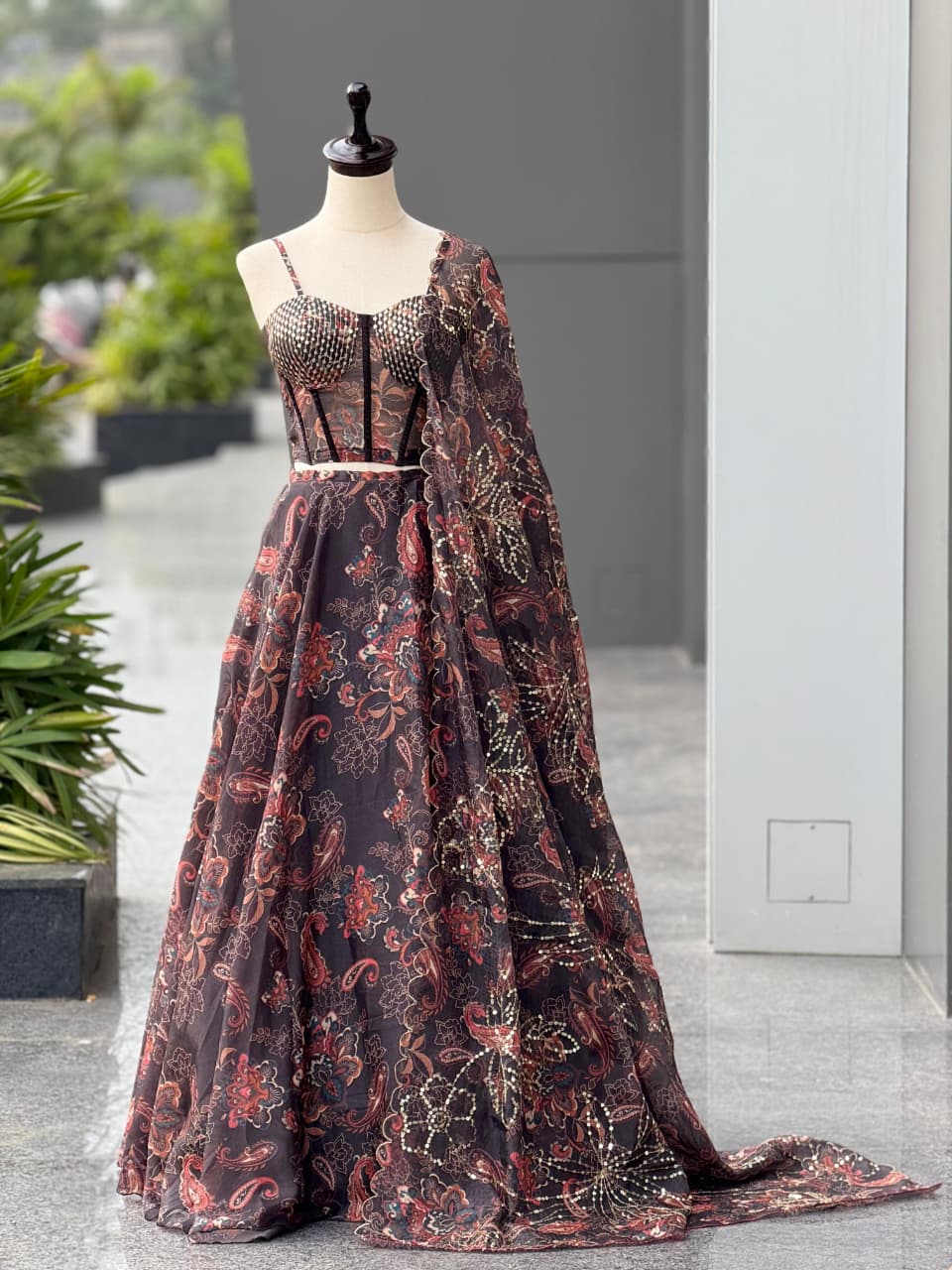 Luna Loom With Batwa Bag Lehenga Choli